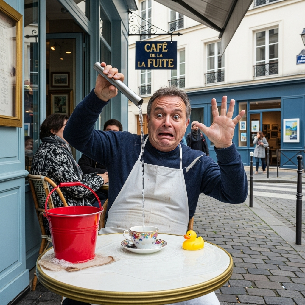 A charming, cobblestone street in a quiet Parisian neighborhood, perhaps Saint-Germain-des-Prés, with a local café, a small art gallery, and a few Parisians enjoying a relaxed afternoon, evoking a sense of discovery and local charm.